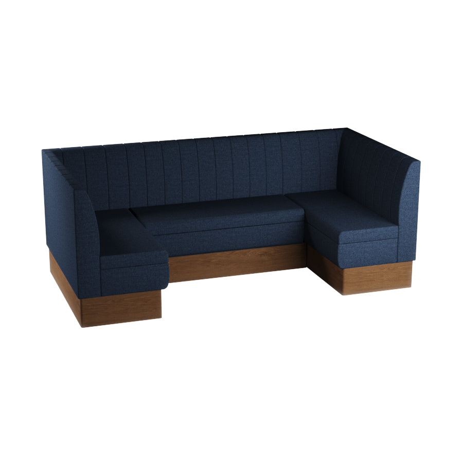 Medium U-Shaped Booth Set - Fluted Back