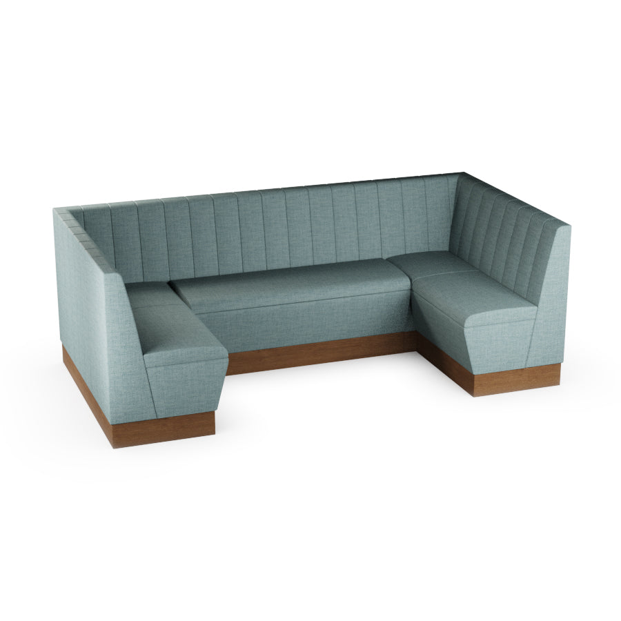Medium U-Shaped Booth Set - Fluted Back
