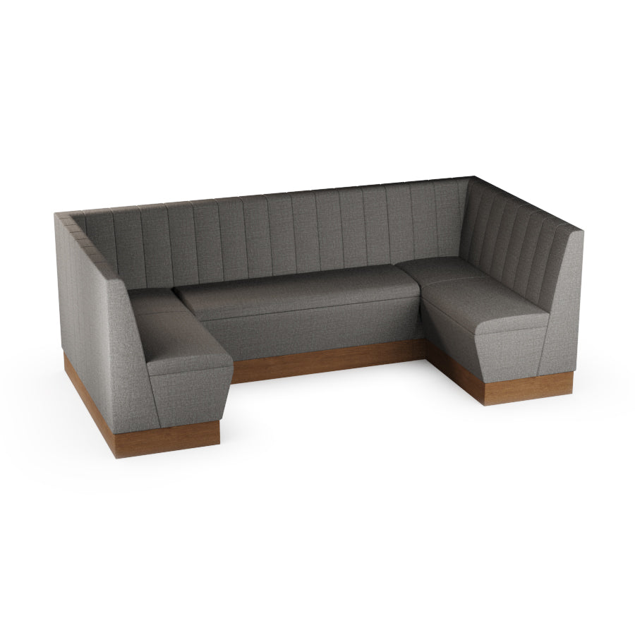 Medium U-Shaped Booth Set - Fluted Back