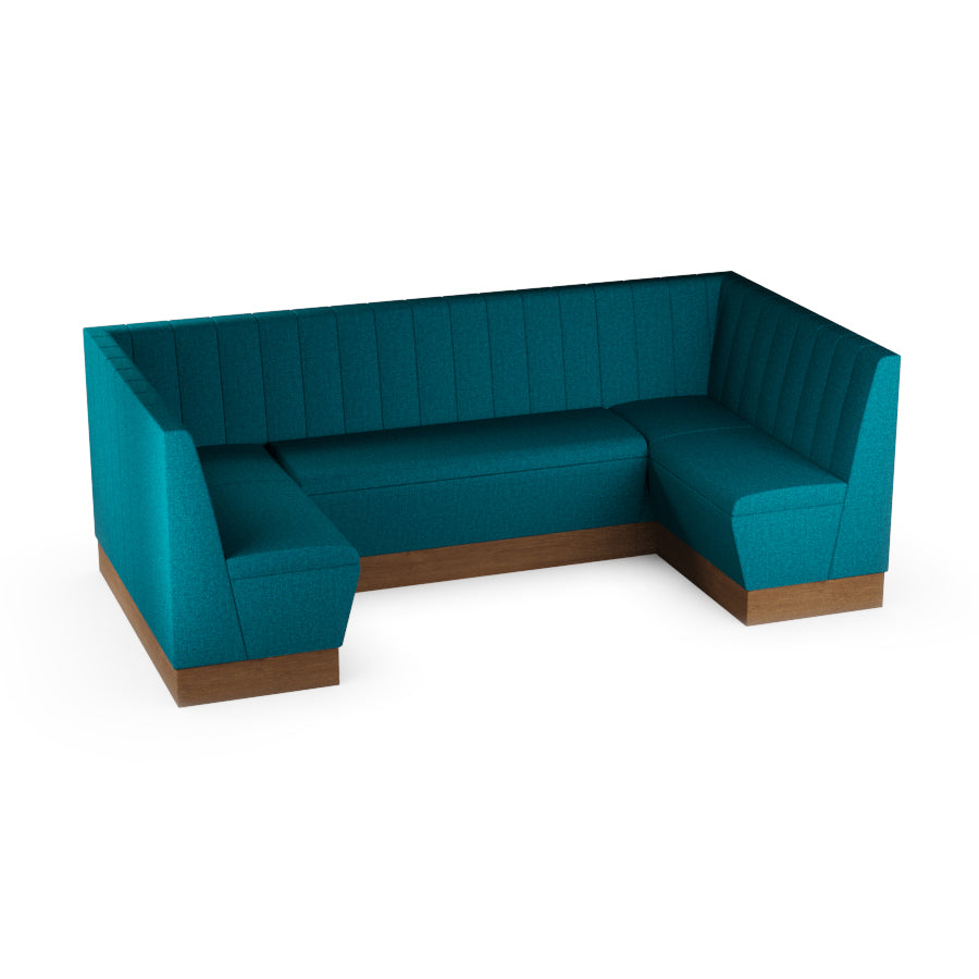 Medium U-Shaped Booth Set - Fluted Back