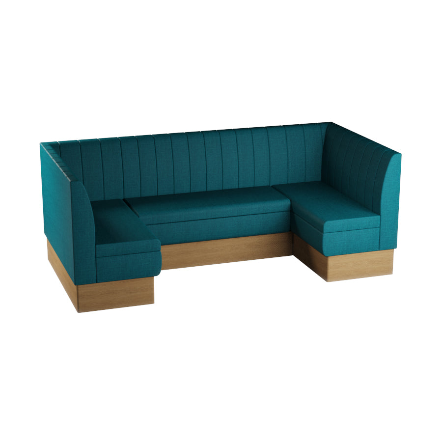 Medium U-Shaped Booth Set - Fluted Back