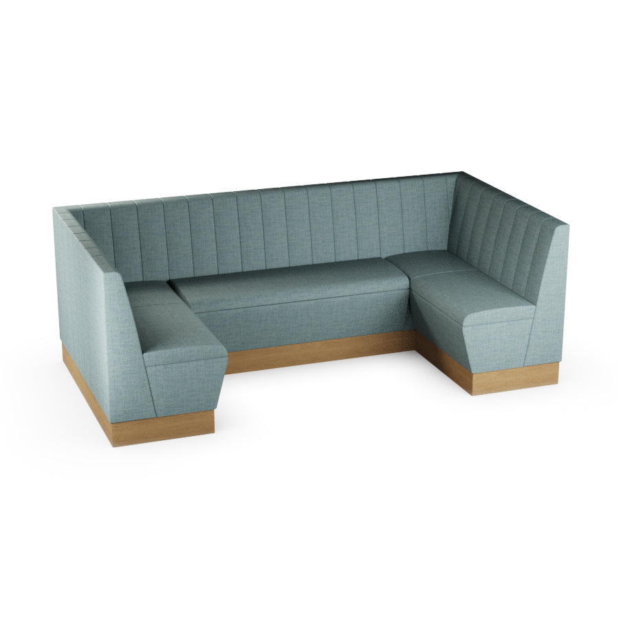 Medium U-Shaped Booth Set - Fluted Back