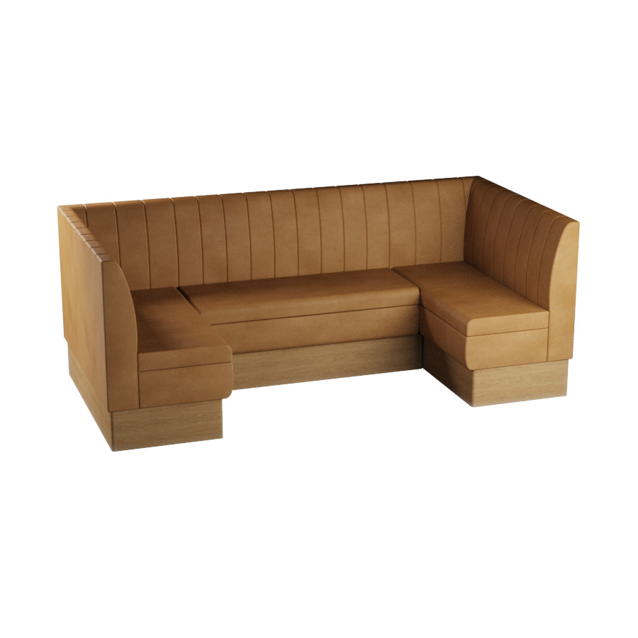 Medium U-Shaped Booth Set - Fluted Back