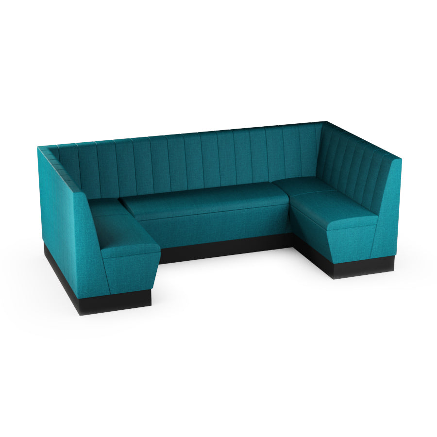Medium U-Shaped Booth Set - Fluted Back