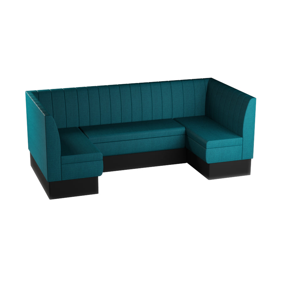 Medium U-Shaped Booth Set - Fluted Back
