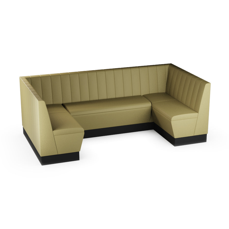 Medium U-Shaped Booth Set - Fluted Back