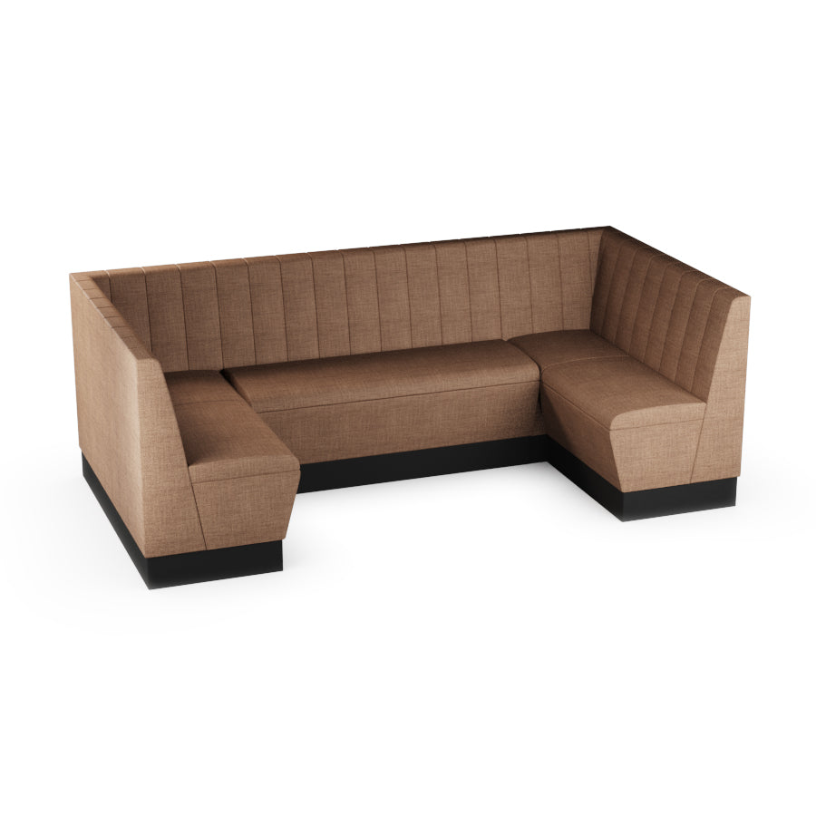 Medium U-Shaped Booth Set - Fluted Back