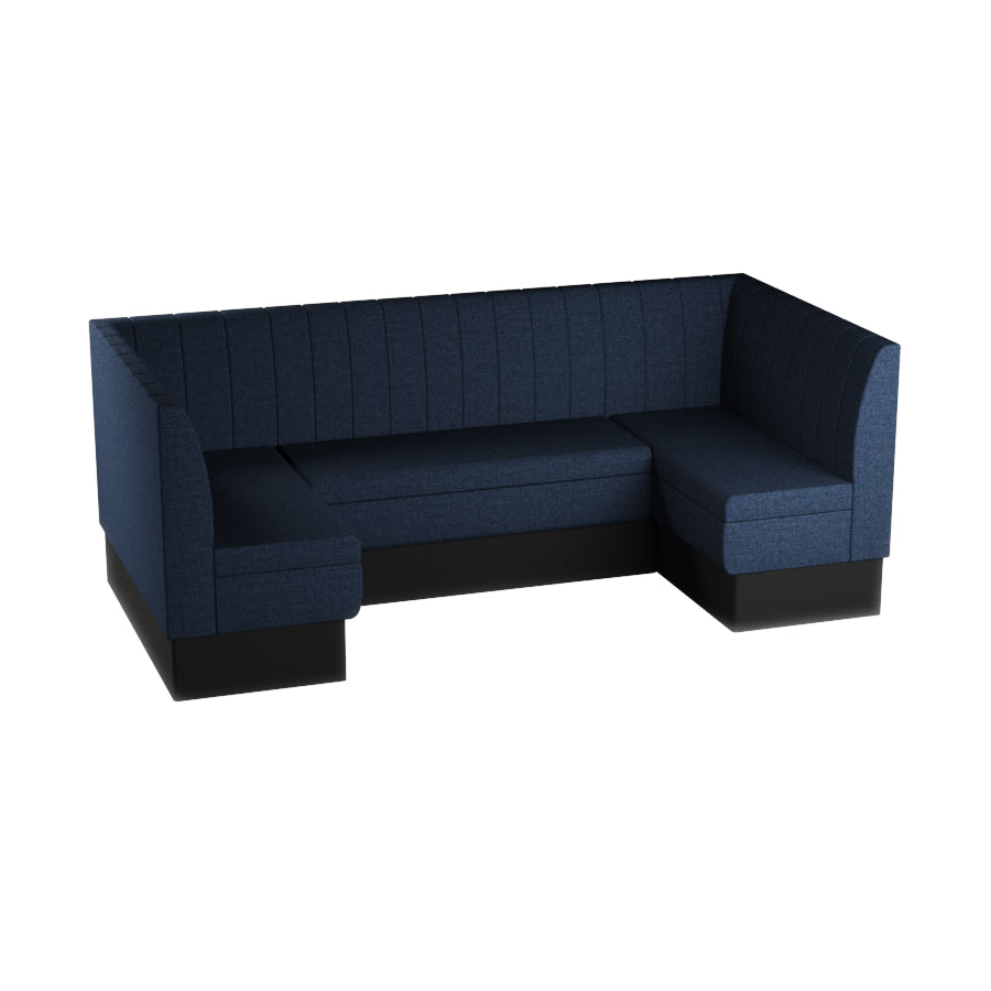 Medium U-Shaped Booth Set - Fluted Back