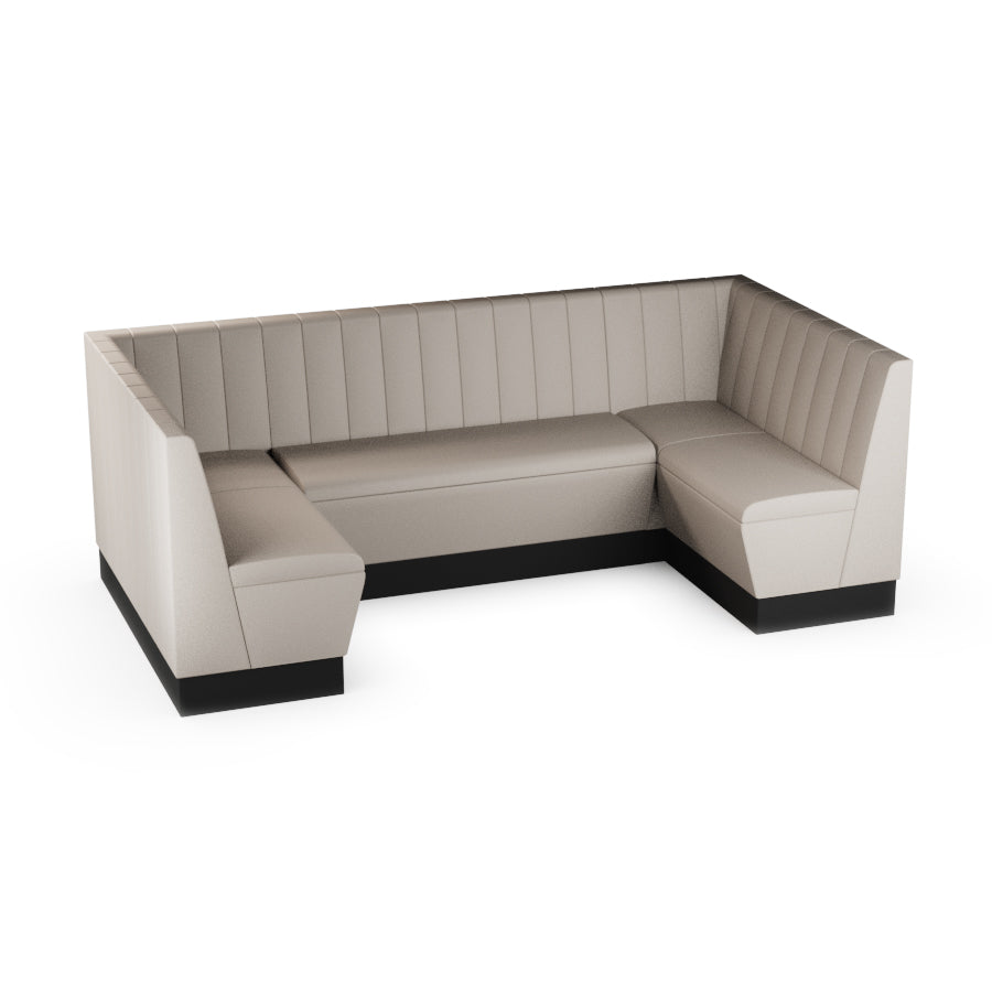 Medium U-Shaped Booth Set - Fluted Back