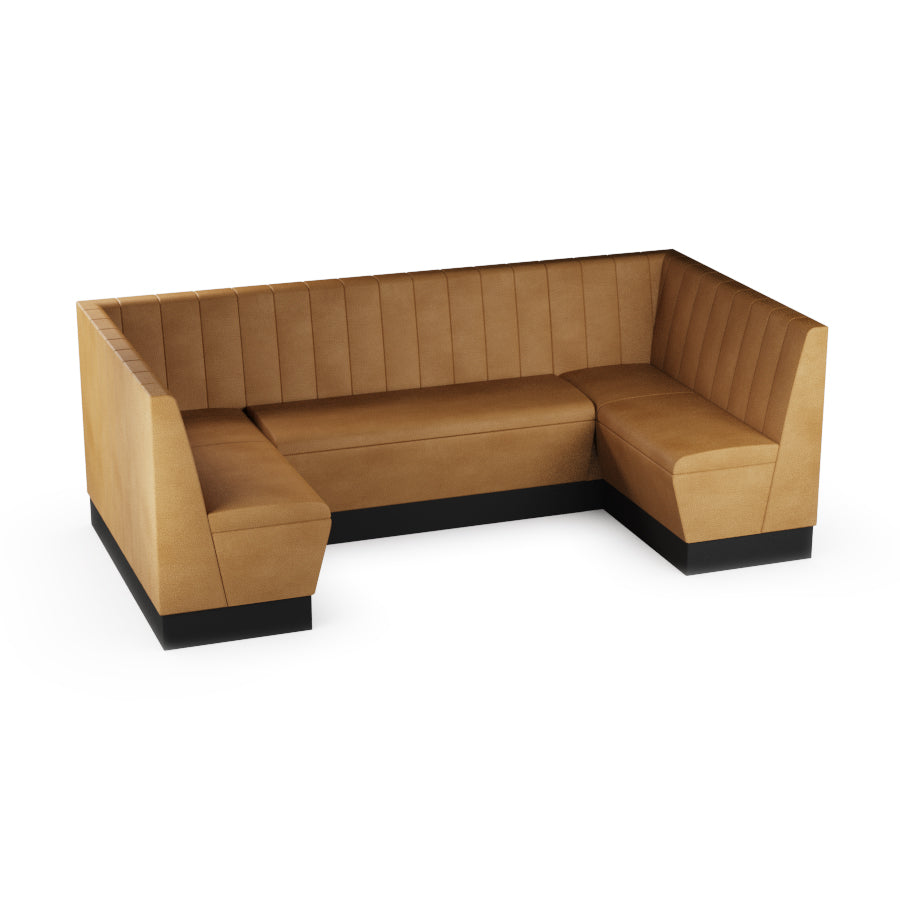 Medium U-Shaped Booth Set - Fluted Back
