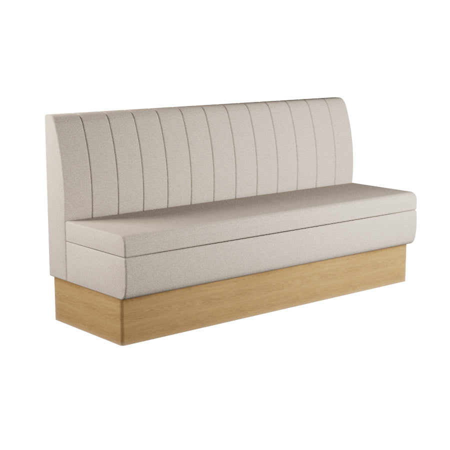 Fluted Straight Booth Seat - 1800mm Extra Large Unit