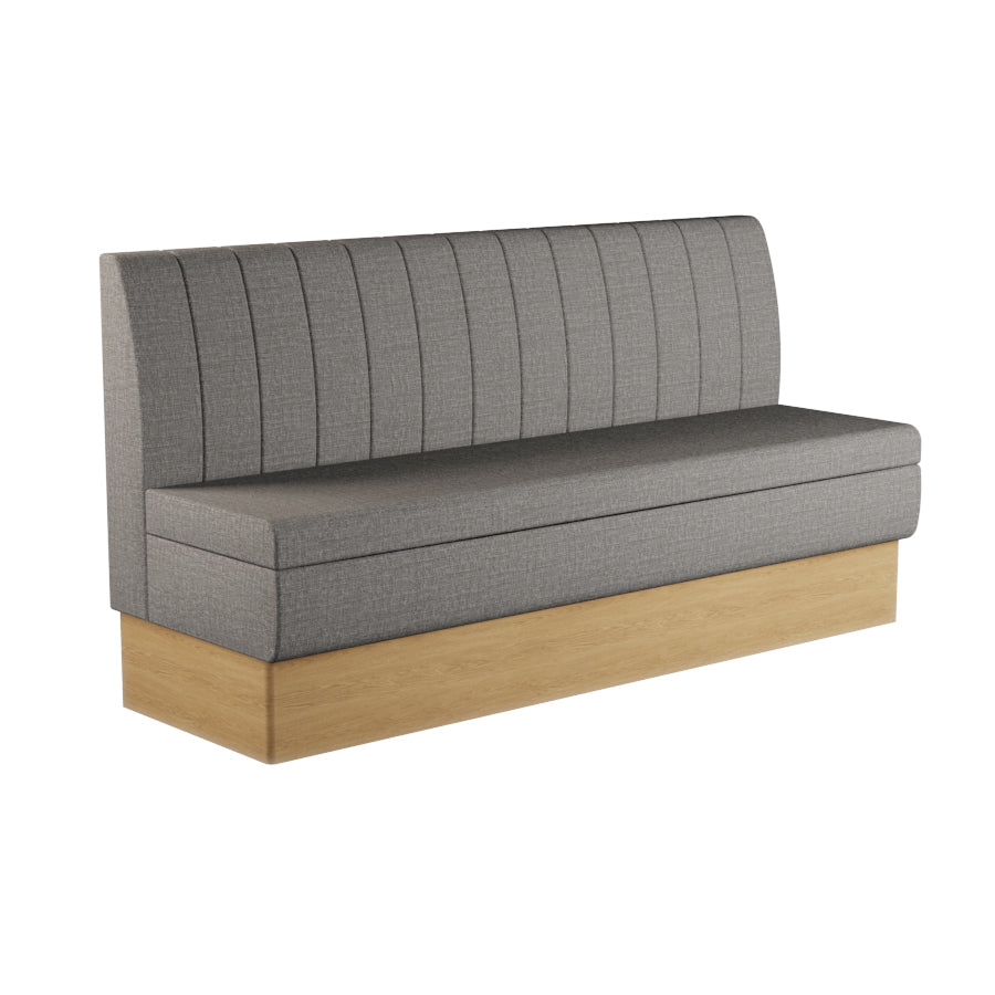 Fluted Straight Booth Seat - 1800mm Extra Large Unit