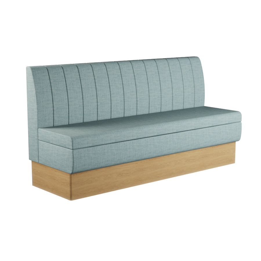 Fluted Straight Booth Seat - 1800mm Extra Large Unit