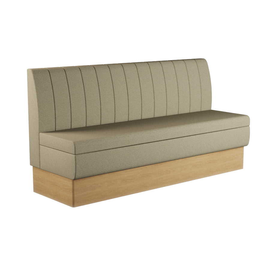 Fluted Straight Booth Seat - 1800mm Extra Large Unit