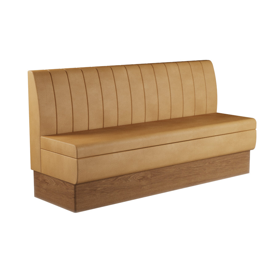 Fluted Straight Booth Seat - 1800mm Extra Large Unit