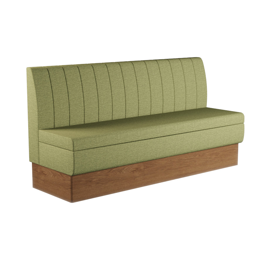 Fluted Straight Booth Seat - 1800mm Extra Large Unit