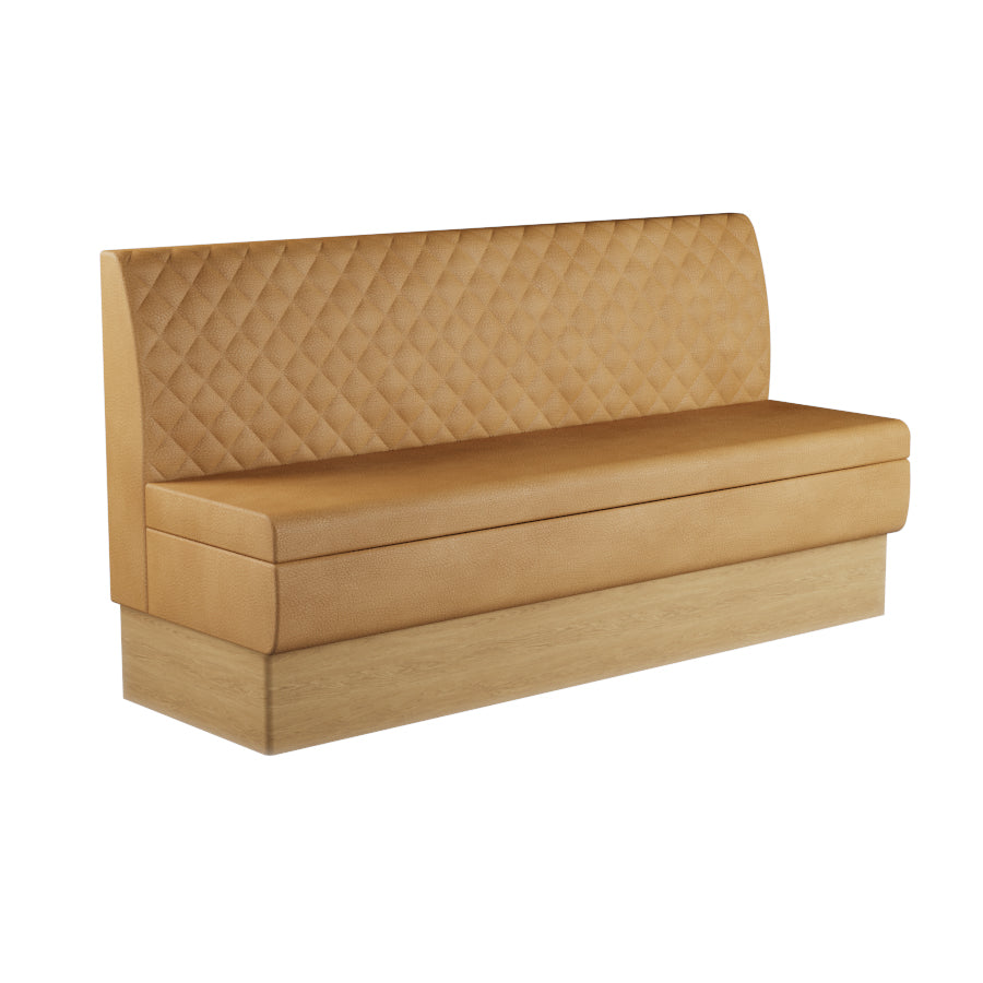 Quilted Straight Booth Seat - 1800mm Extra Large Unit