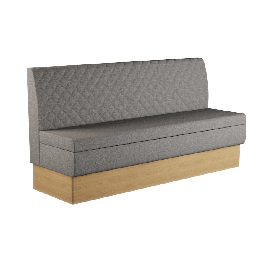 Quilted Straight Booth Seat - 1800mm Extra Large Unit