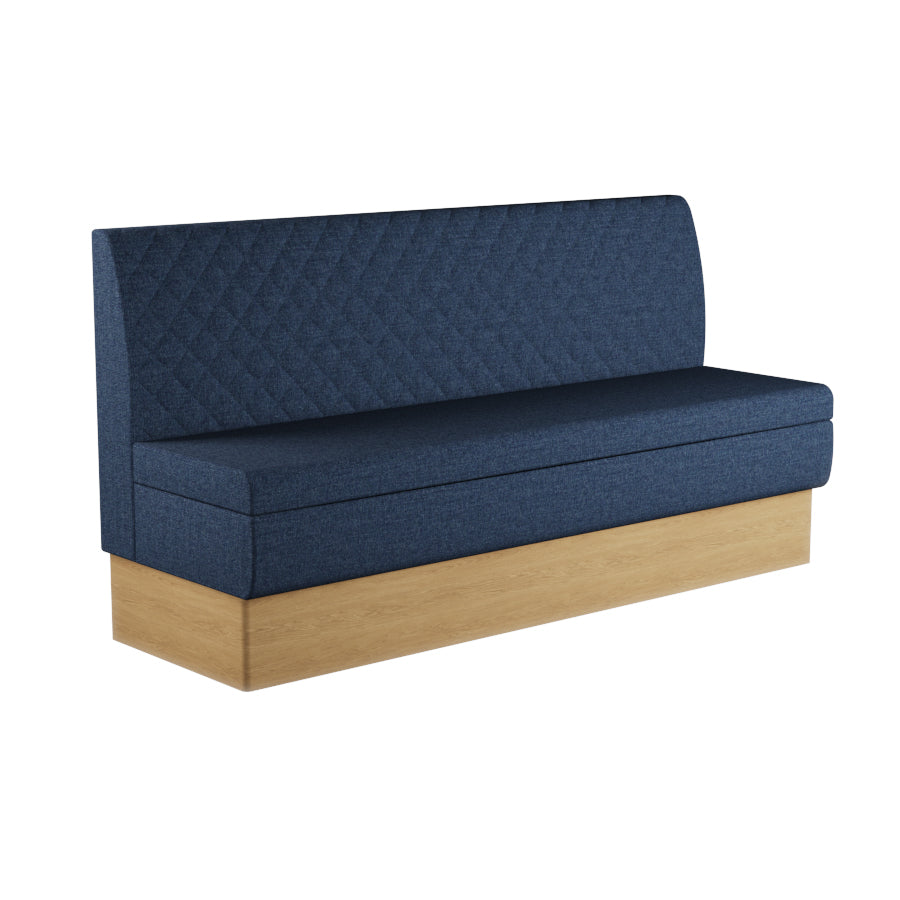 Quilted Straight Booth Seat - 1800mm Extra Large Unit