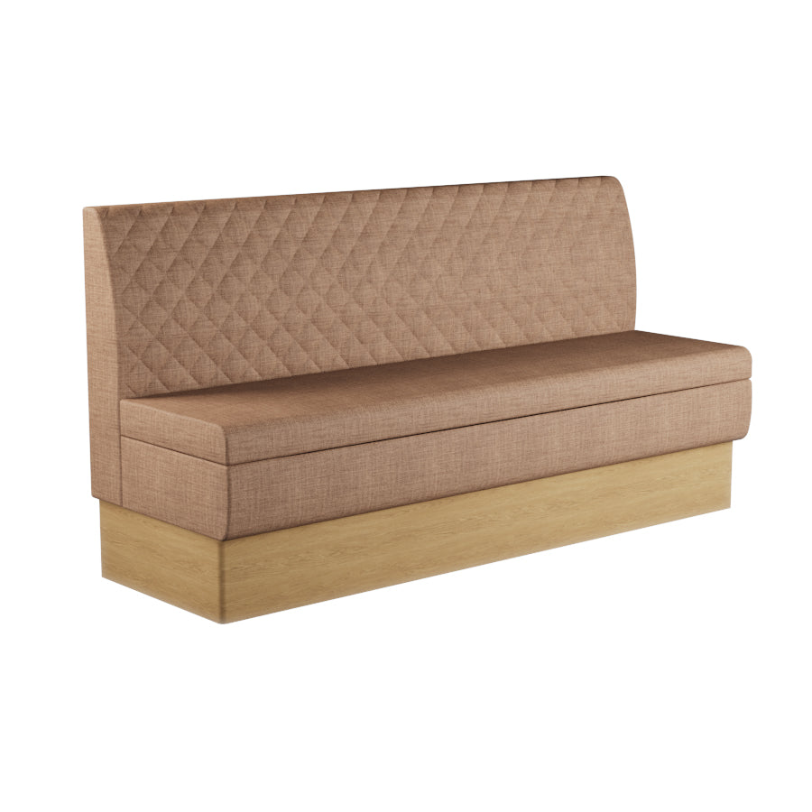 Quilted Straight Booth Seat - 1800mm Extra Large Unit