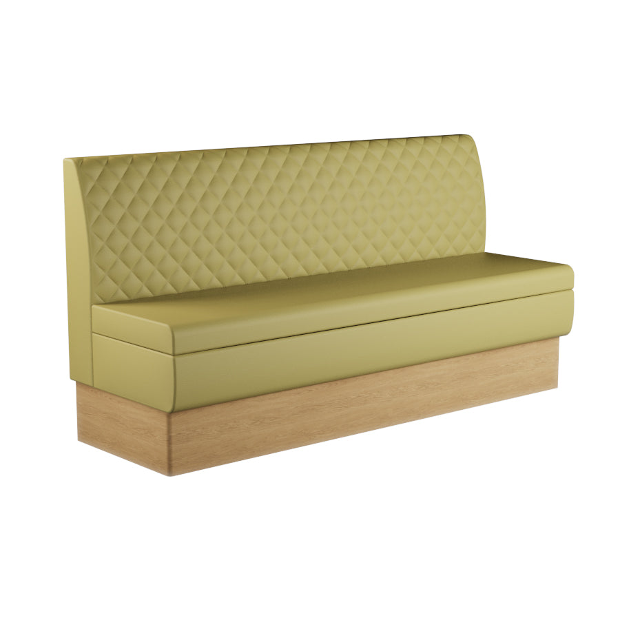 Quilted Straight Booth Seat - 1800mm Extra Large Unit