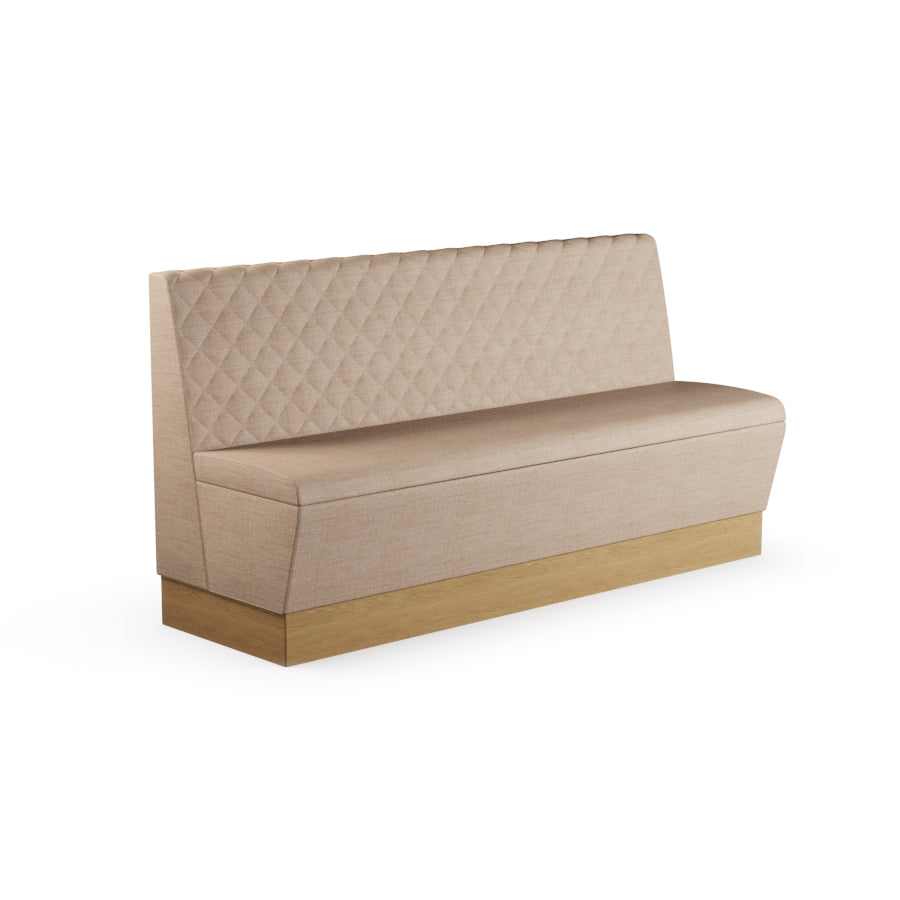 Quilted Straight Booth Seat - 1800mm Extra Large Unit