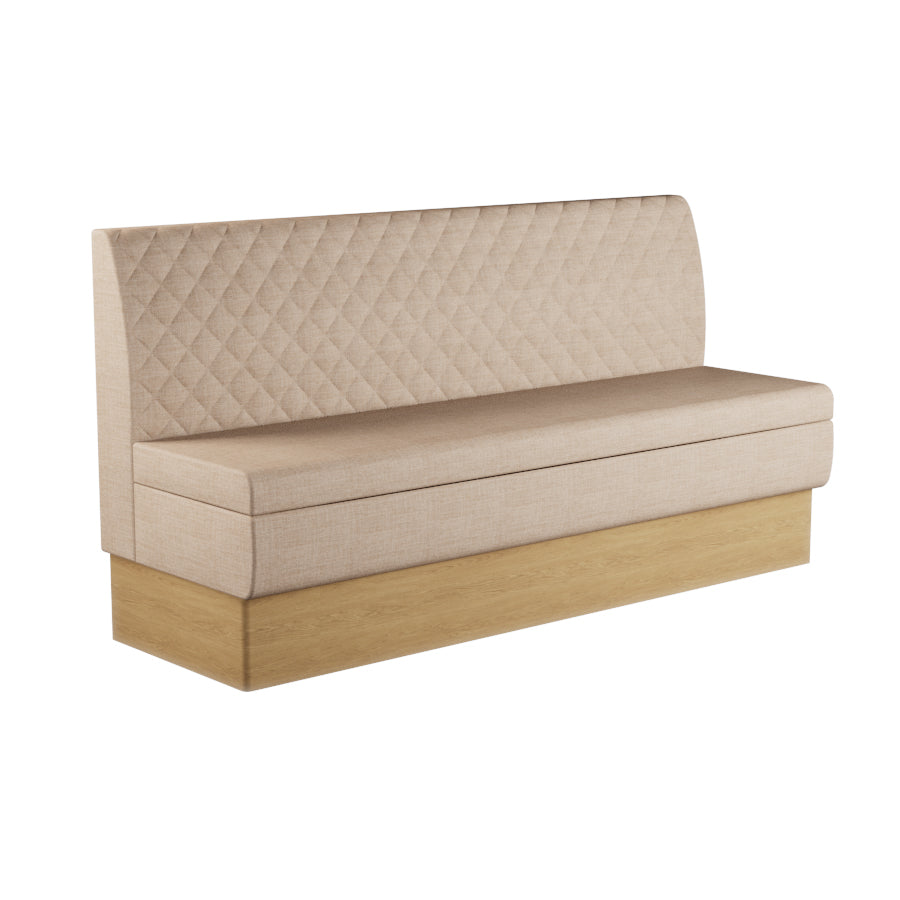 Quilted Straight Booth Seat - 1800mm Extra Large Unit