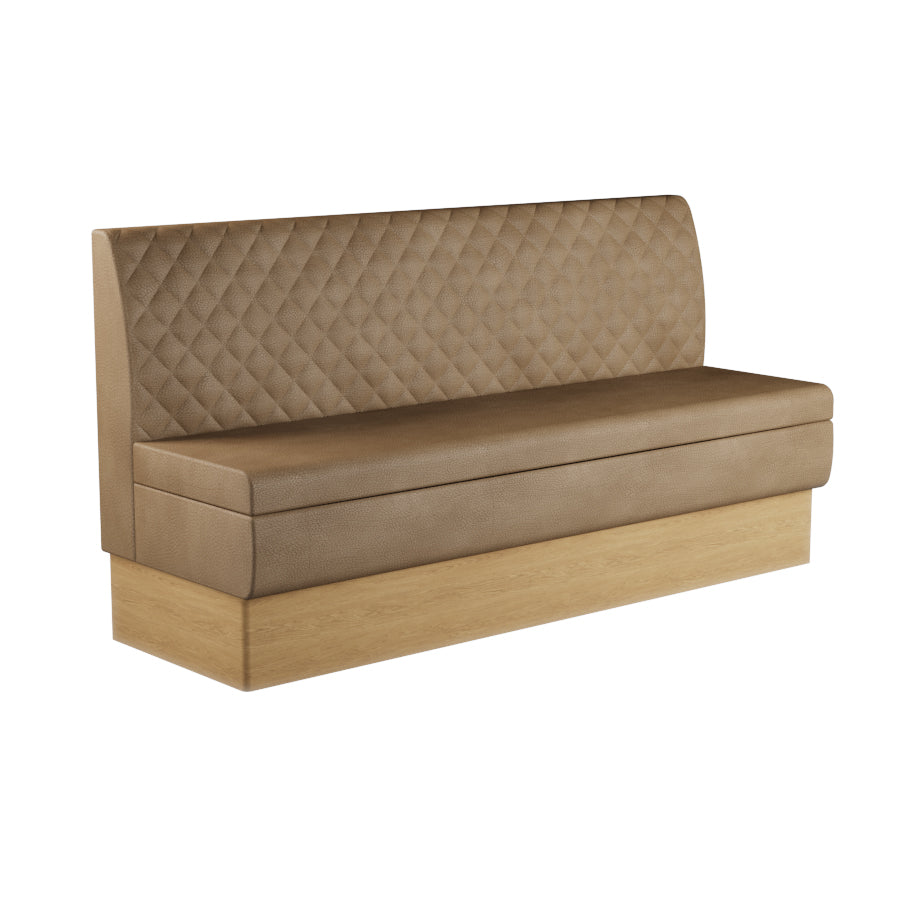 Quilted Straight Booth Seat - 1800mm Extra Large Unit