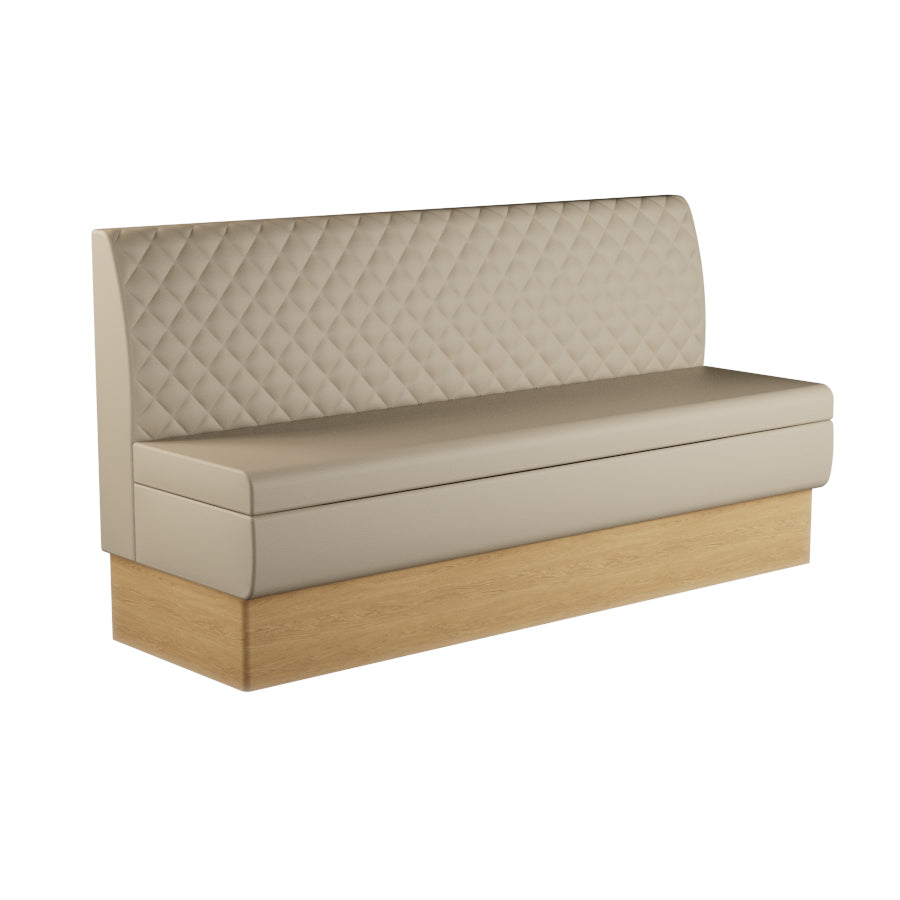 Quilted Straight Booth Seat - 1800mm Extra Large Unit