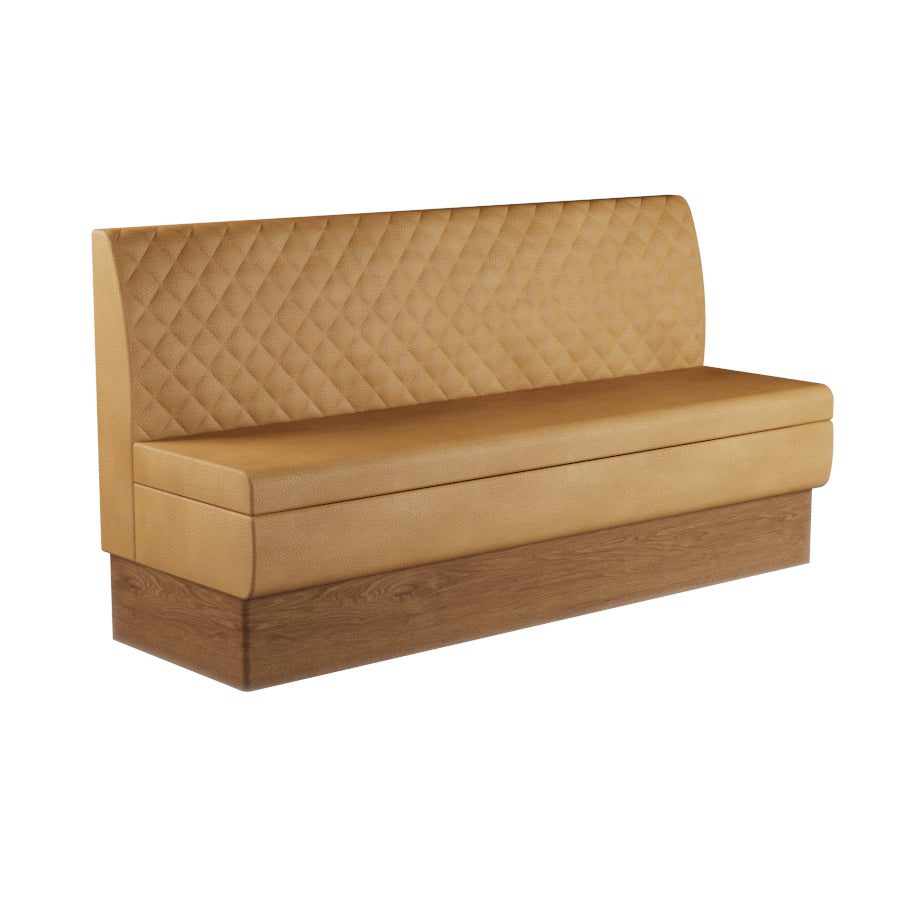 Quilted Straight Booth Seat - 1800mm Extra Large Unit