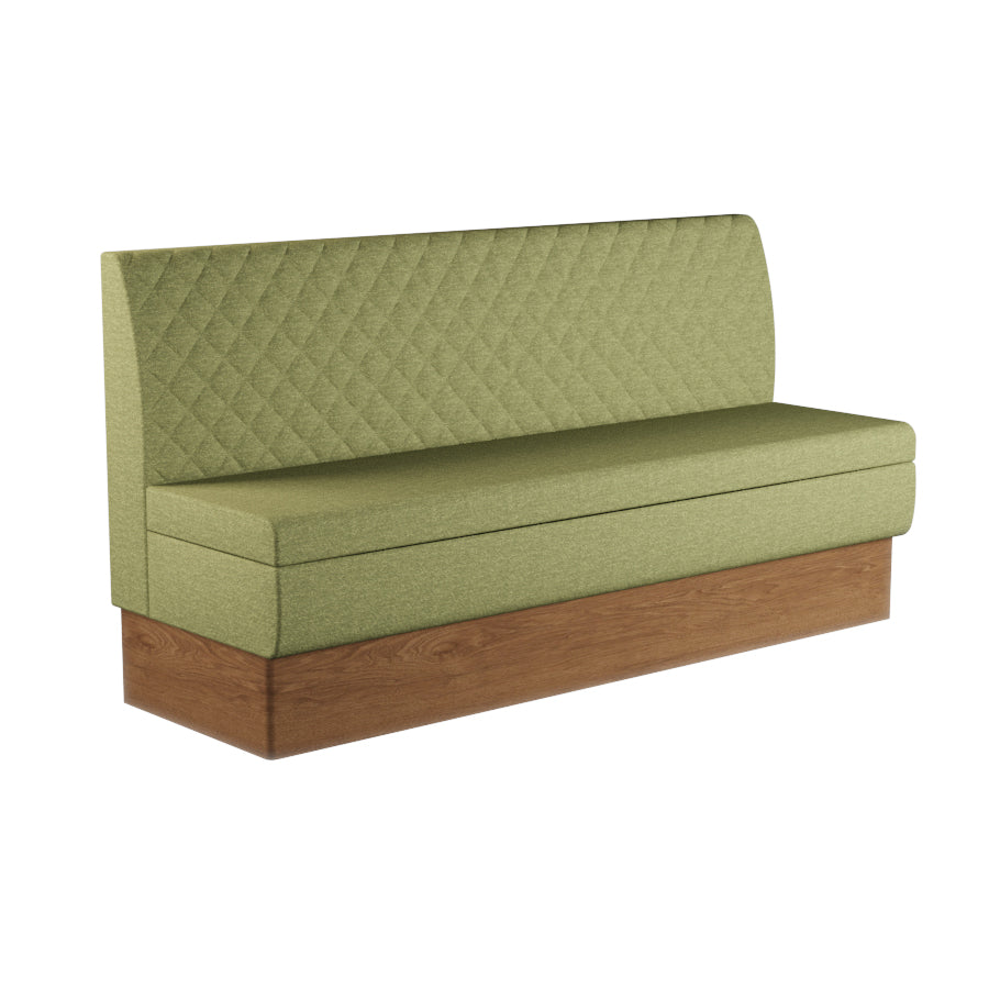 Quilted Straight Booth Seat - 1800mm Extra Large Unit