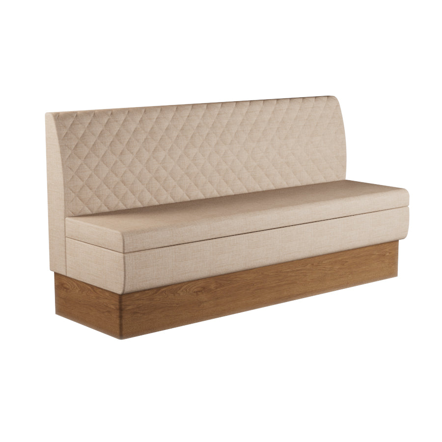 Quilted Straight Booth Seat - 1800mm Extra Large Unit
