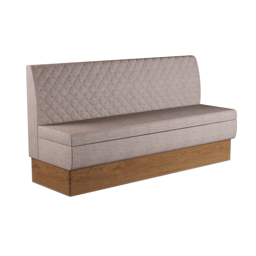 Quilted Straight Booth Seat - 1800mm Extra Large Unit