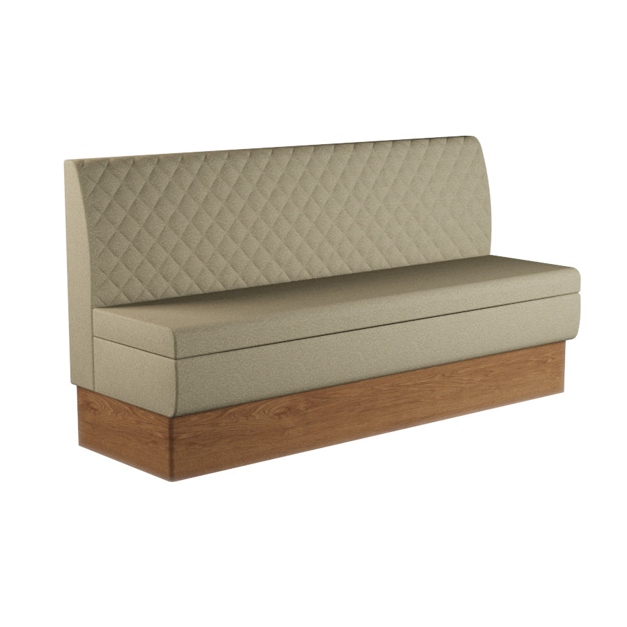 Quilted Straight Booth Seat - 1800mm Extra Large Unit