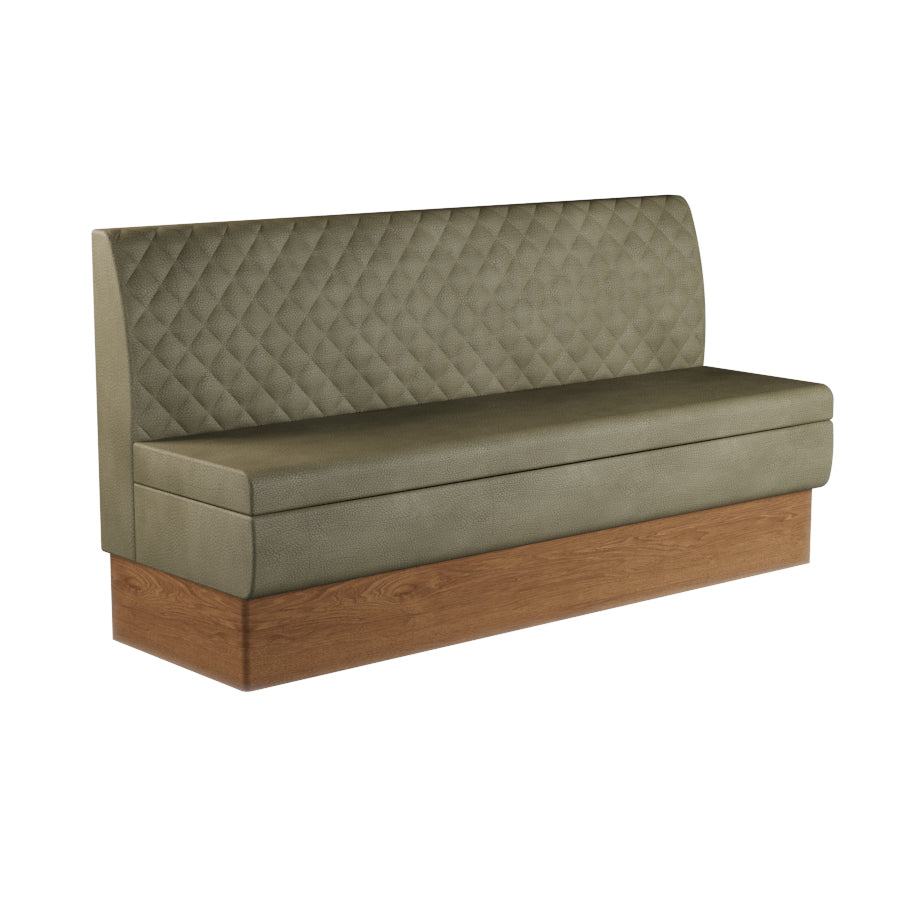 Quilted Straight Booth Seat - 1800mm Extra Large Unit