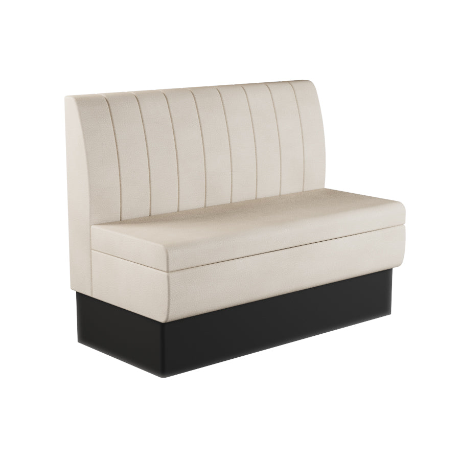 Fluted Straight Booth Seat - 1200mm Medium Unit