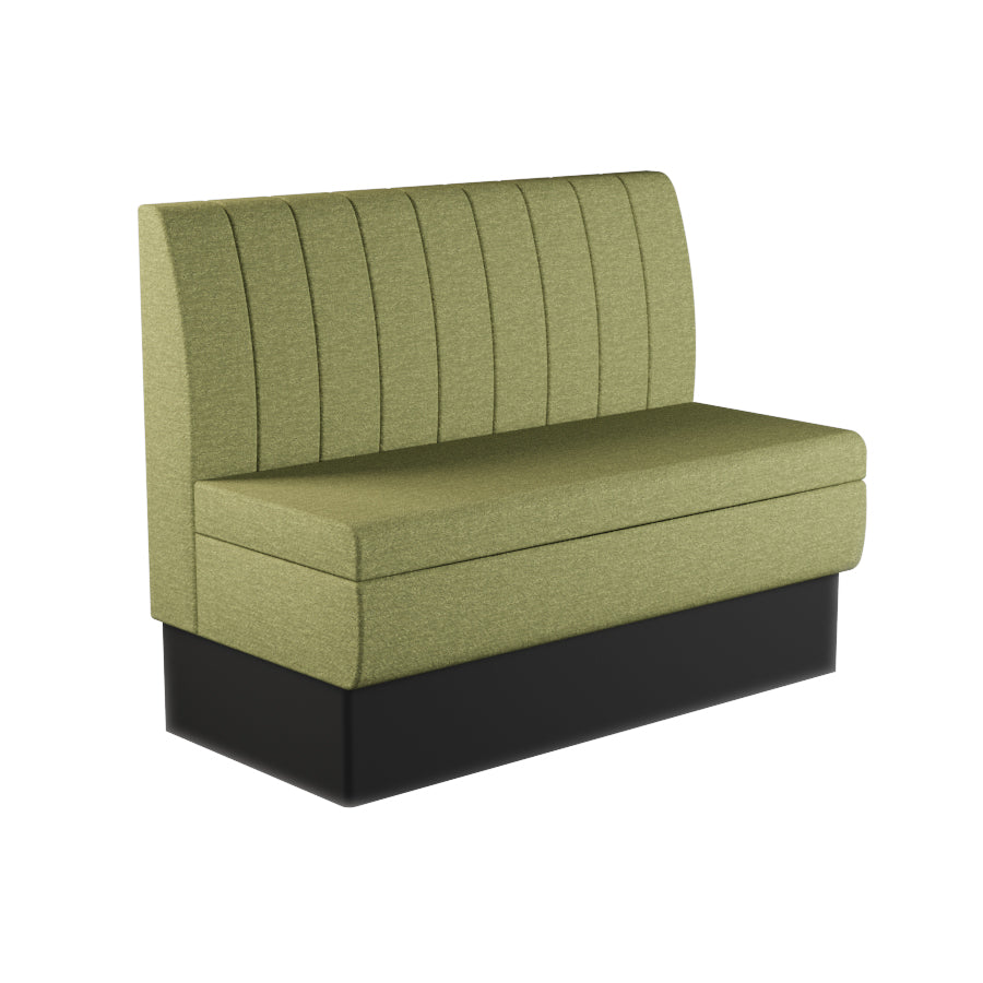 Fluted Straight Booth Seat - 1200mm Medium Unit