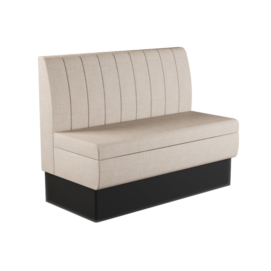 Fluted Straight Booth Seat - 1200mm Medium Unit