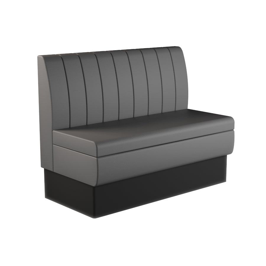 Fluted Straight Booth Seat - 1200mm Medium Unit