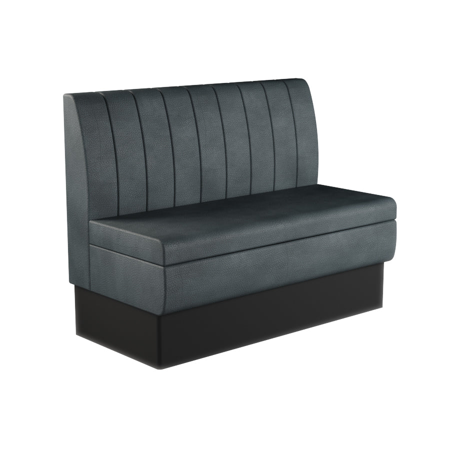 Fluted Straight Booth Seat - 1200mm Medium Unit