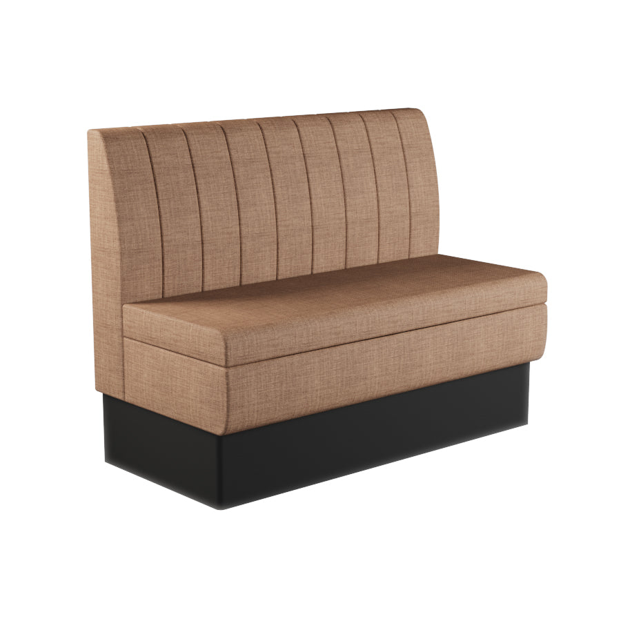 Fluted Straight Booth Seat - 1200mm Medium Unit