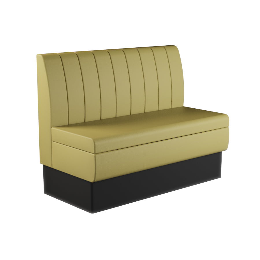 Fluted Straight Booth Seat - 1200mm Medium Unit