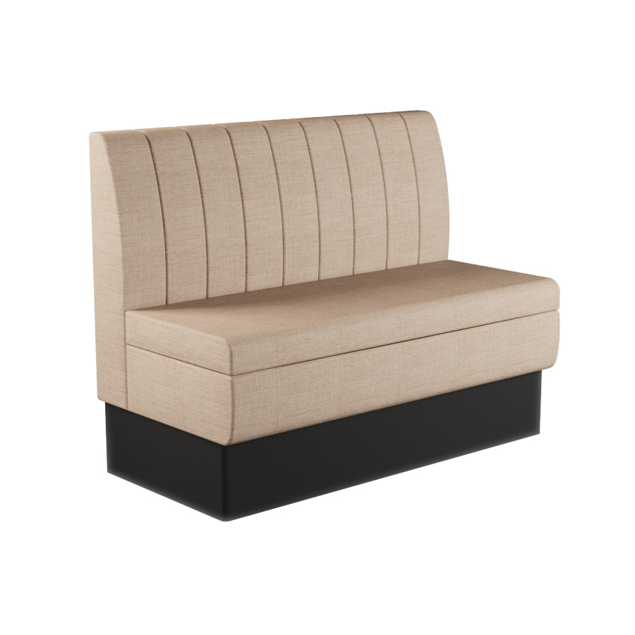 Fluted Straight Booth Seat - 1200mm Medium Unit
