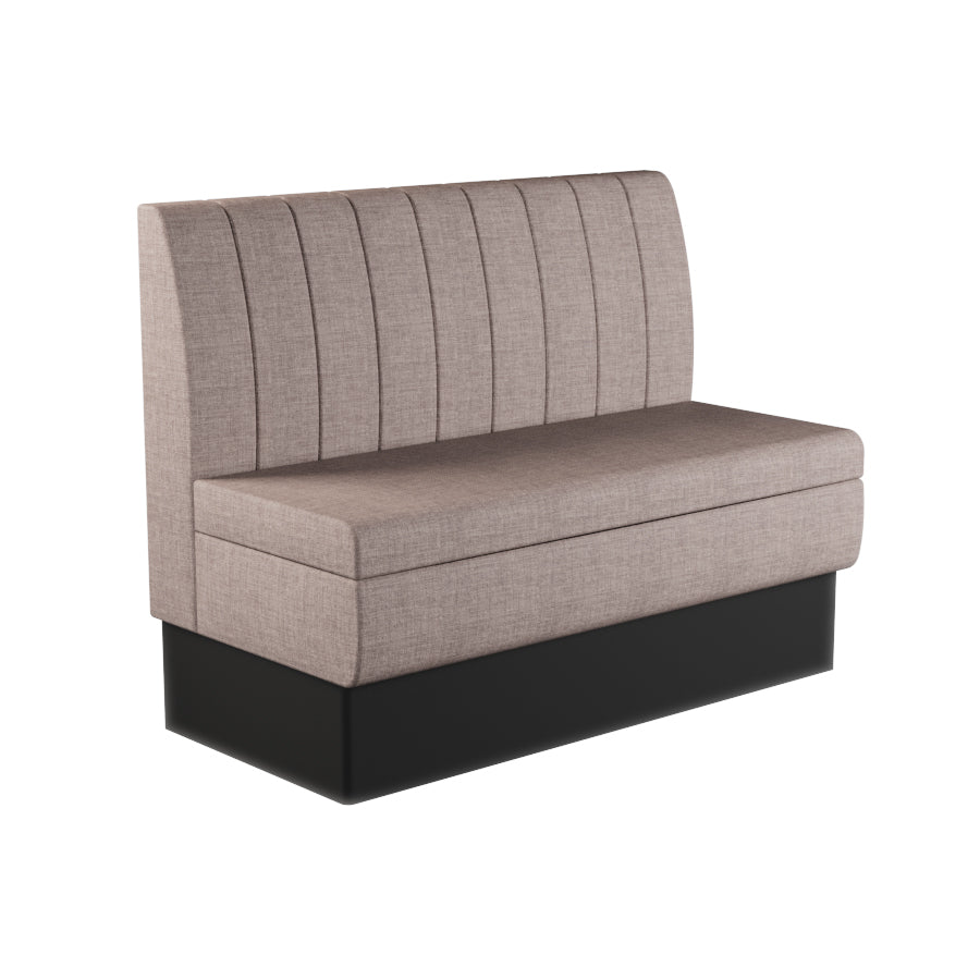 Fluted Straight Booth Seat - 1200mm Medium Unit