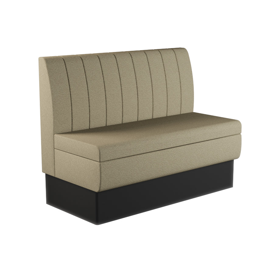 Fluted Straight Booth Seat - 1200mm Medium Unit