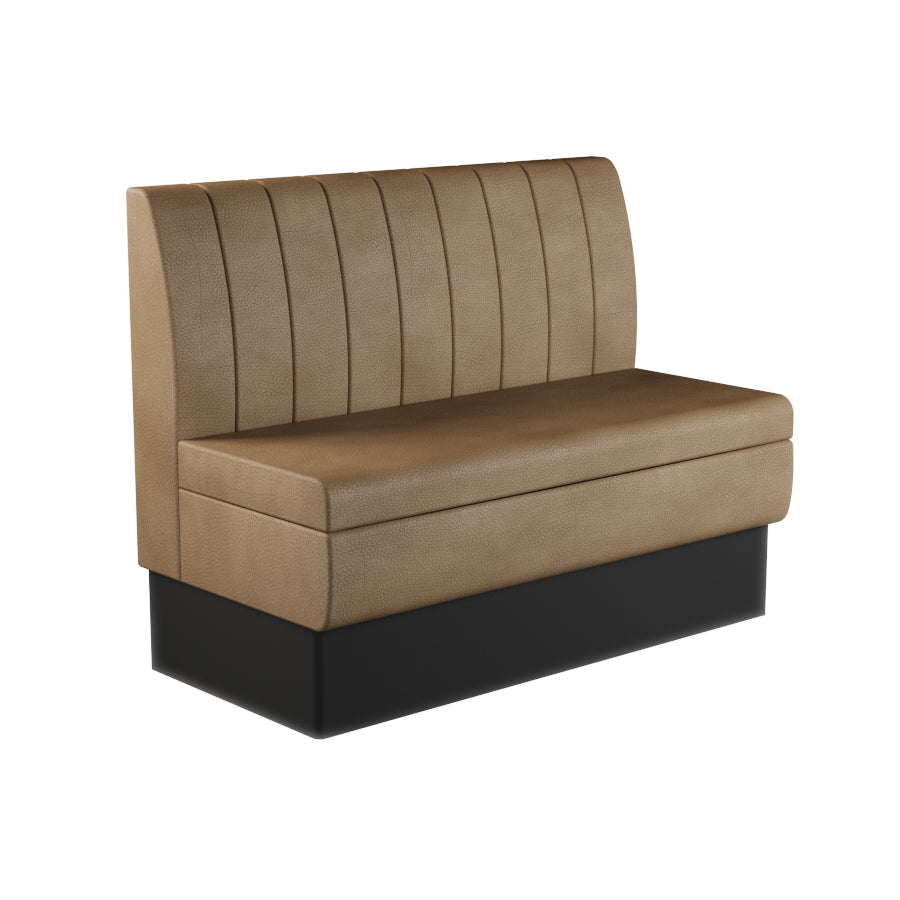 Fluted Straight Booth Seat - 1200mm Medium Unit