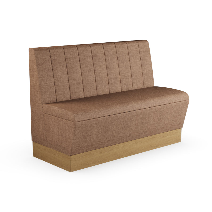 Fluted Straight Booth Seat - 1200mm Medium Unit