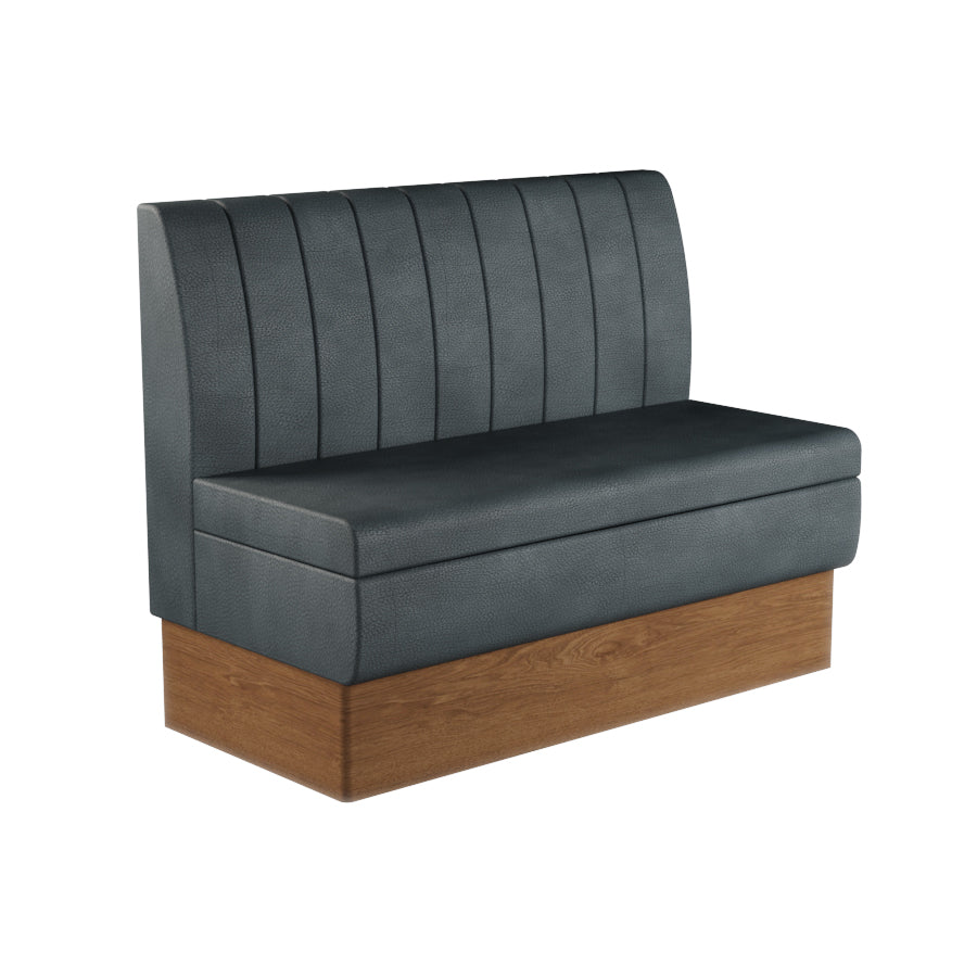 Fluted Straight Booth Seat - 1200mm Medium Unit