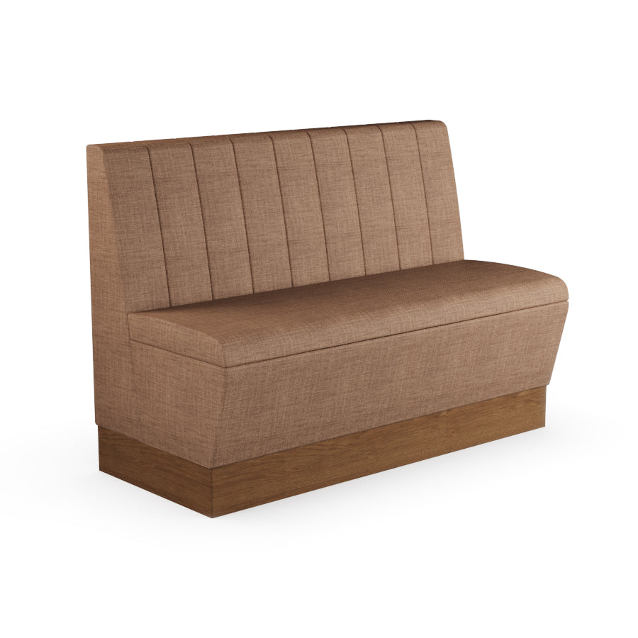 Fluted Straight Booth Seat - 1200mm Medium Unit