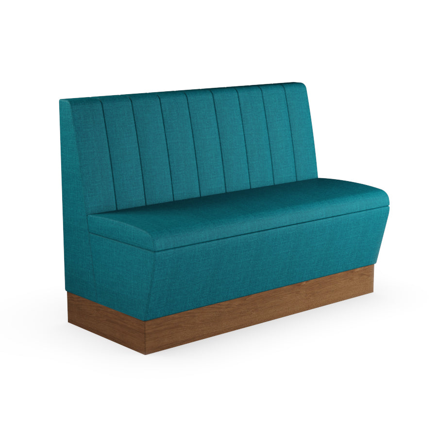 Fluted Straight Booth Seat - 1200mm Medium Unit